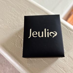 Rosegold Necklace with Blue Gem